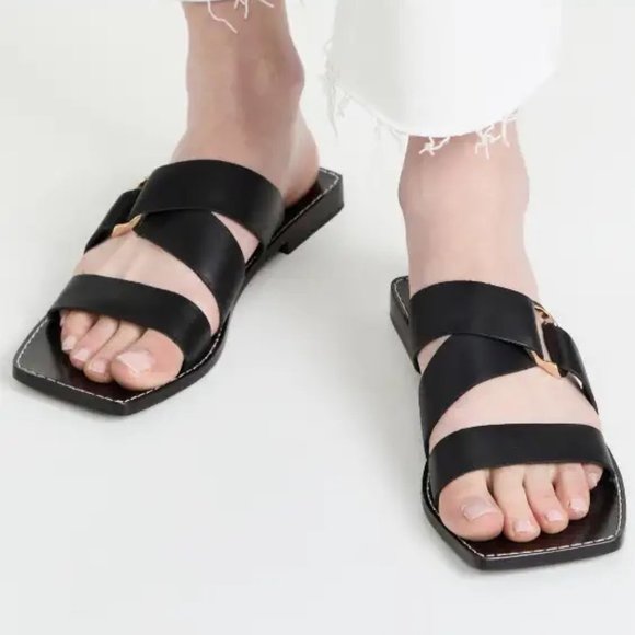 Aje Oasis Strap Leather Sandals - Picture 1 of 5